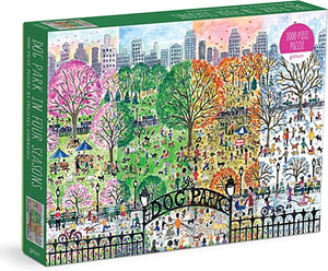 Dog Park in Four Seasons 1000 pc Puzzle