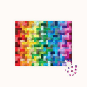 Lego Rainbow Bricks 1000 pc Puzzle