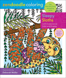 Zendoodle Coloring: Sleepy Sloths