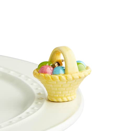 A Tisket A Tasket Basket With Eggs Nora Fleming Mini