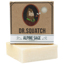 Load image into Gallery viewer, Dr. Squatch Alpine Sage 5oz Men&#39;s Bar Soap
