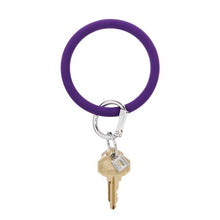 Load image into Gallery viewer, Big O Silicone Key Ring - Deep Purple
