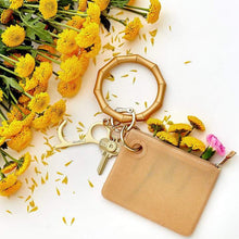 Load image into Gallery viewer, Big O SIlicone Key Ring-Gold Rush Bamboo
