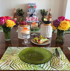 GREEN LEAF PAPER PLACEMATS