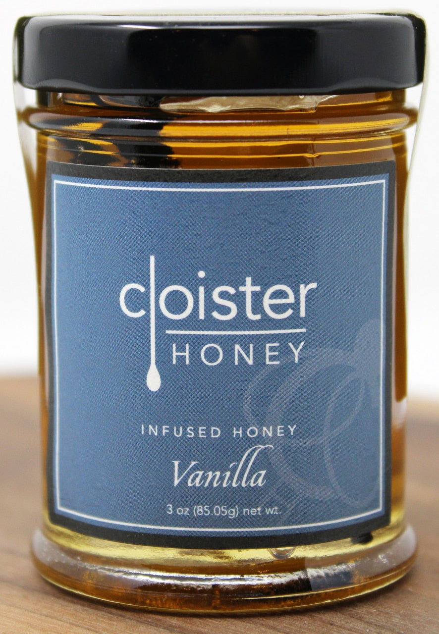 Cloister Vanilla Infused Honey 3oz