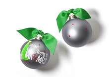 Load image into Gallery viewer, Our First Christmas as Mr. &amp; Mrs. Glass Ornament
