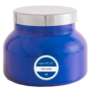 Volcano Signature Blue Jar Candle 19oz