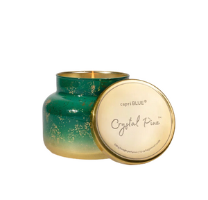 Capri Blue Glimmer Signature 19oz  Jar Candle Crystal Pine