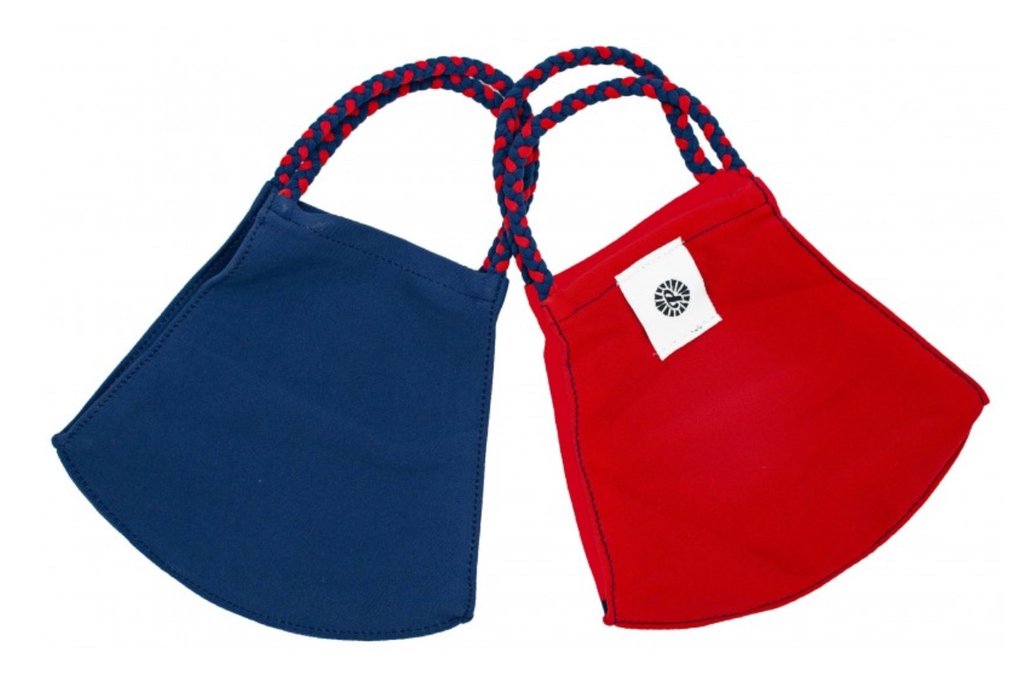 Navy/Red  Masks 2 pk