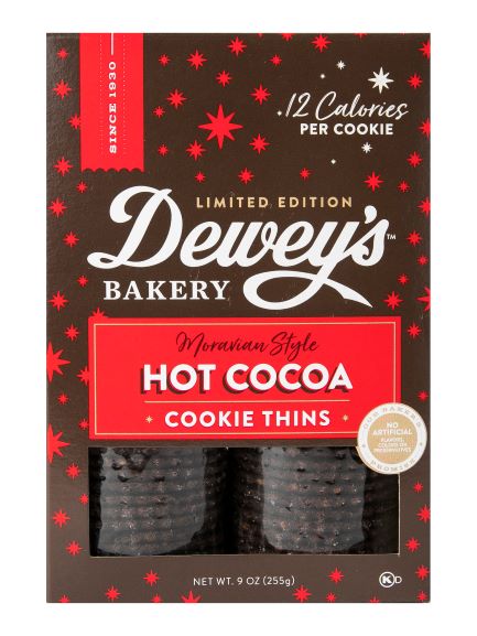 Hot Cocoa Moravian Style Cookie Thins - 9oz Box