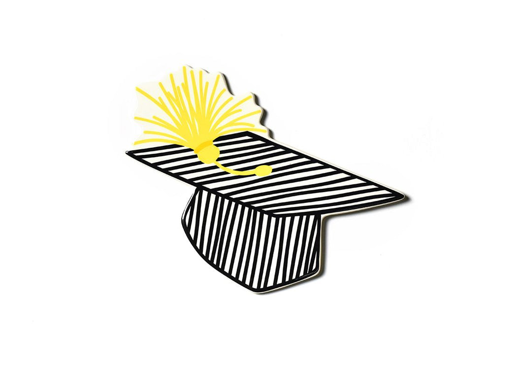 Striped Graduation Cap Happy Everything Attachment