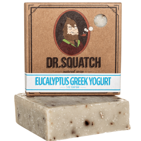 Dr. Squatch Men's Soap Variety 4 Pack - Men's Natural Bar Soap - Cold Brew  Cleanse, Birchwood Breeze, Bay Rum, Eucalyptus Greek Yogurt 
