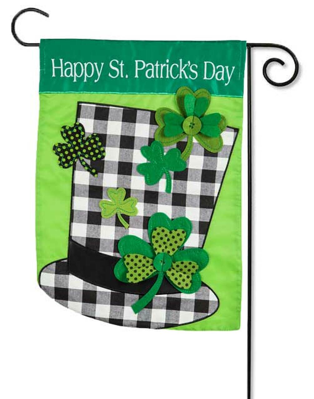 St. Patrick's Day Hat Garden Flag