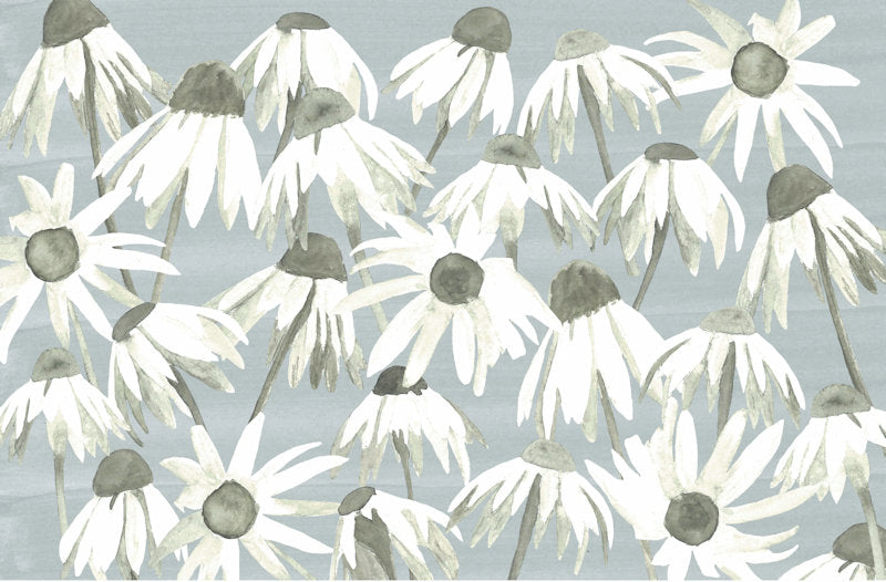 DAISY PAPER PLACEMATS IN GREY