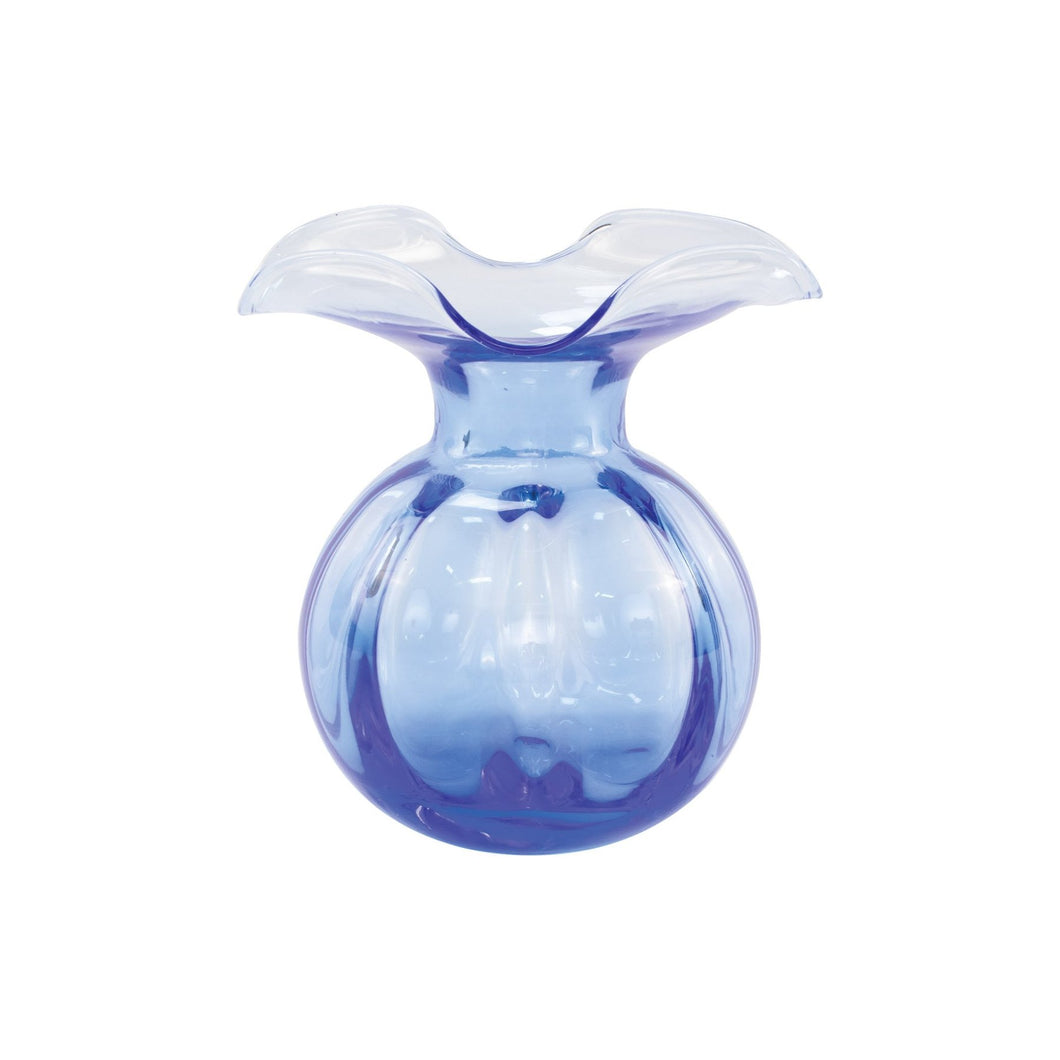 Hibiscus Glass Cobalt Bud Vase