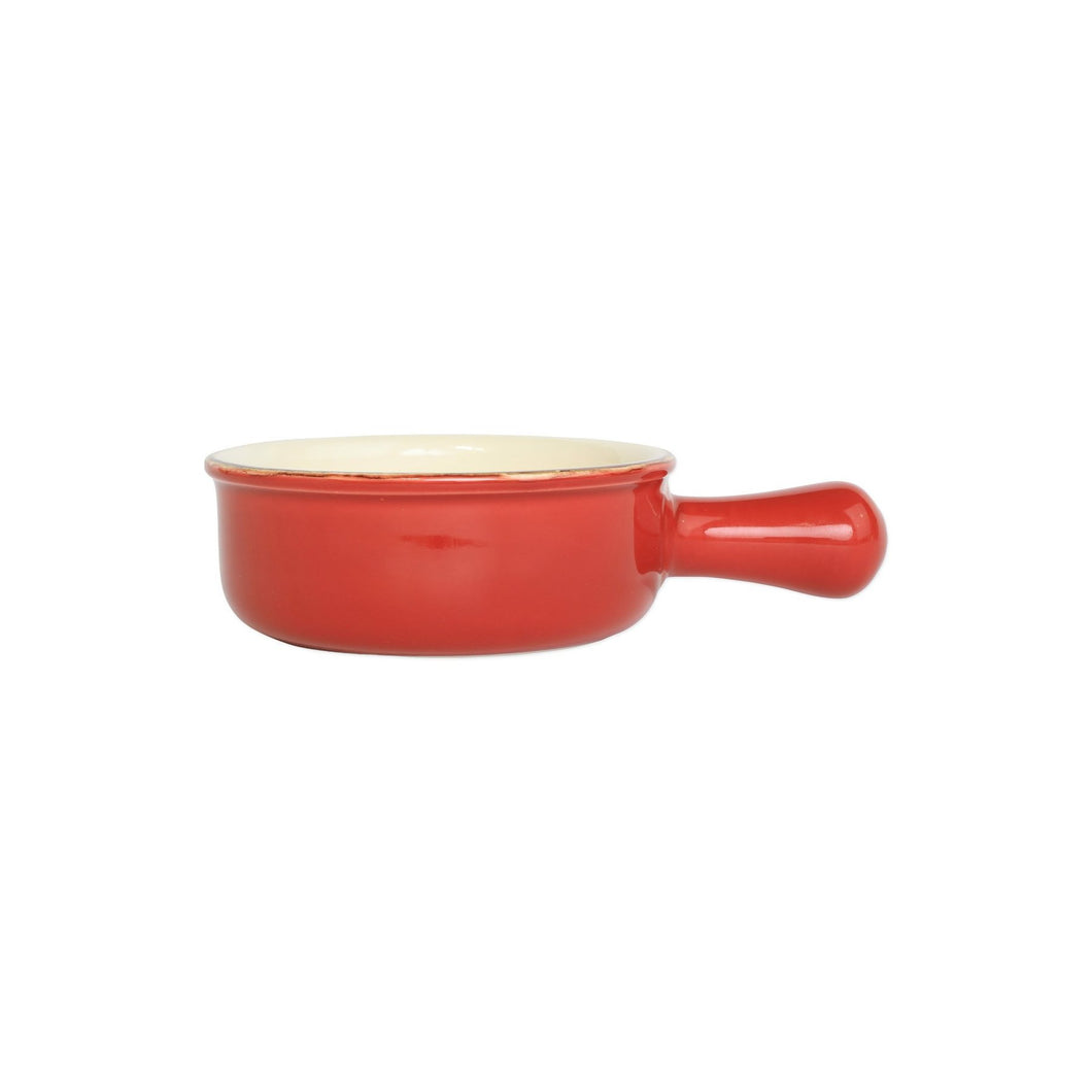 Italian Bakers Red Small Round Baker With Large Handle