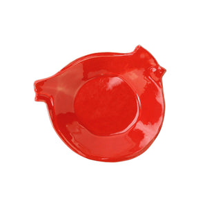 Lastra Holiday Figural Red Bird Canape Plate
