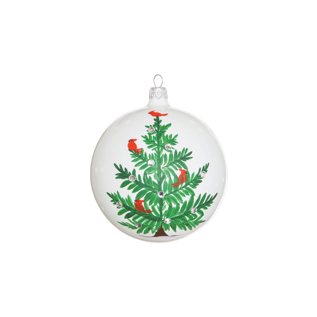 Lastra Holiday Tree Ornament with Cardinals