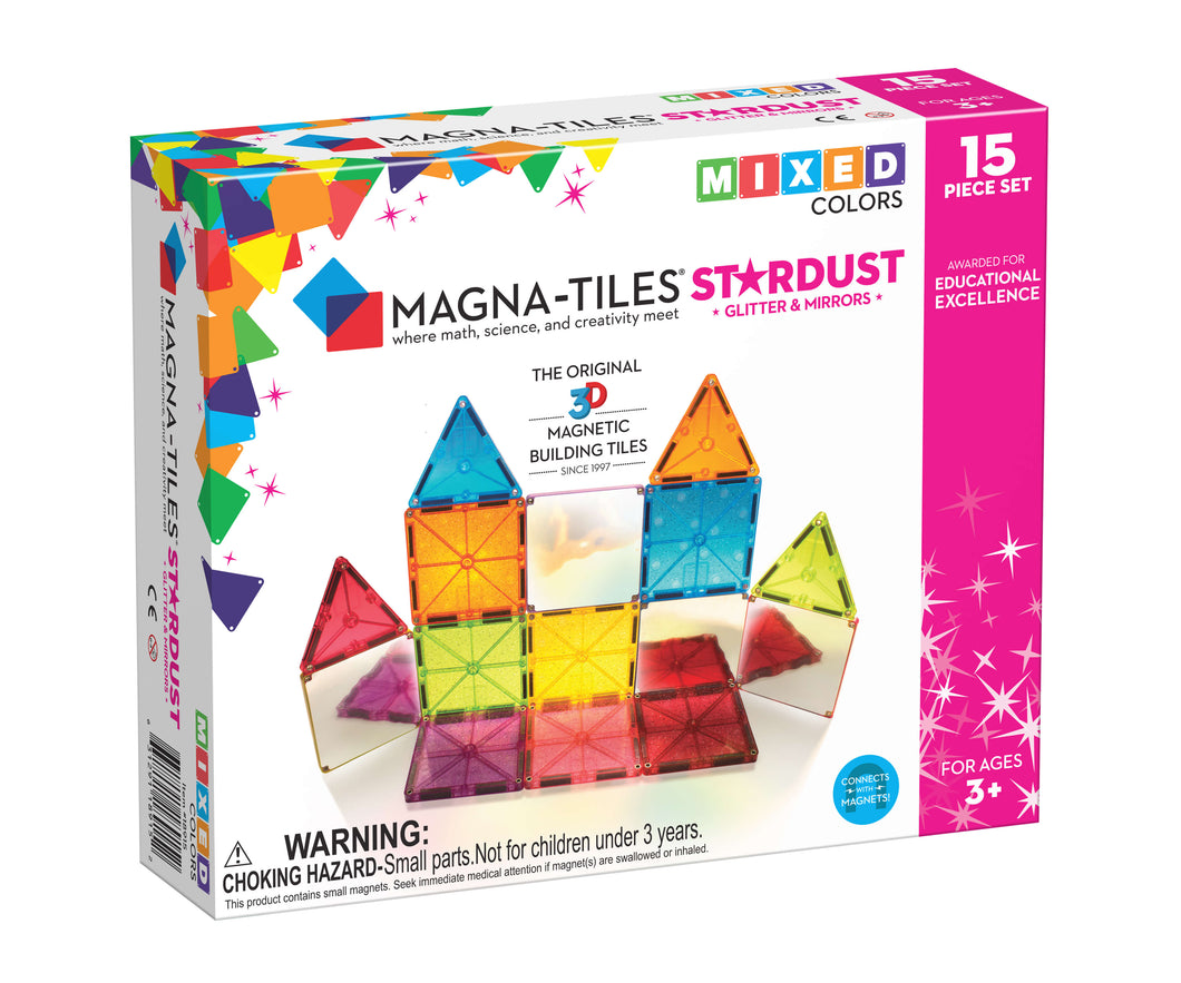 Magna-Tiles® Stardust 15-Piece Set
