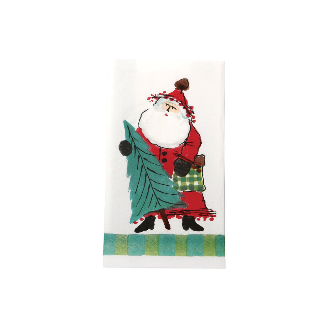 Vietri Old St. Nick Guest Towels (Pack of 16)