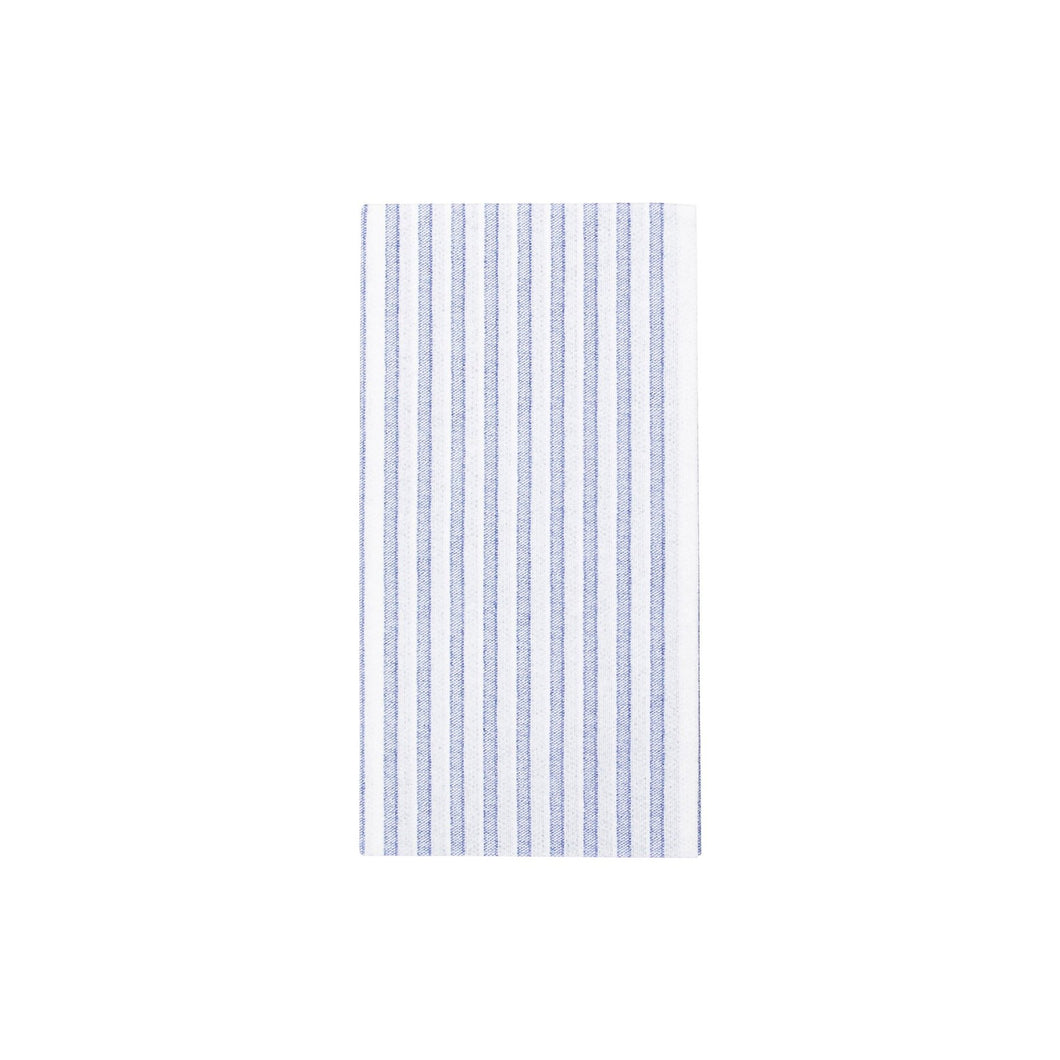 Papersoft Napkins Guest Towels Capri Light Blue Stripe (Pack of 50)