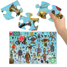Load image into Gallery viewer, Upcycled Robots 100 Piece Puzzle
