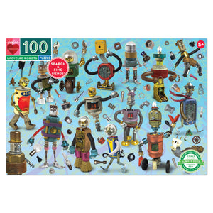 Upcycled Robots 100 Piece Puzzle