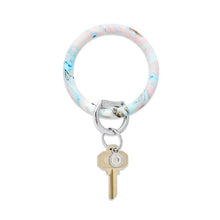 Load image into Gallery viewer, Silicone Big O® Key Ring Pastel Marble
