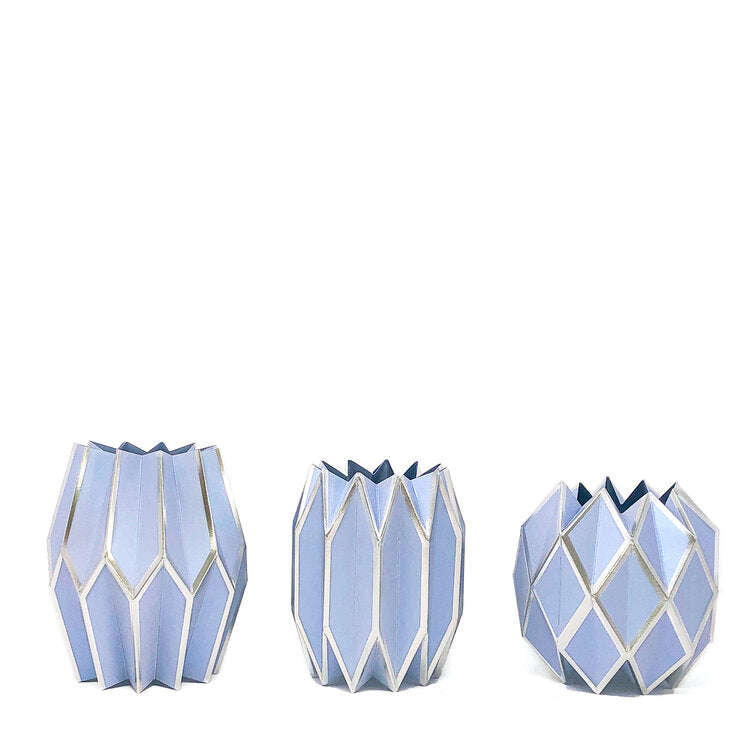 Vase Wraps Periwinkle Set of 3