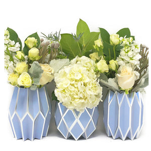 Vase Wraps Periwinkle Set of 3