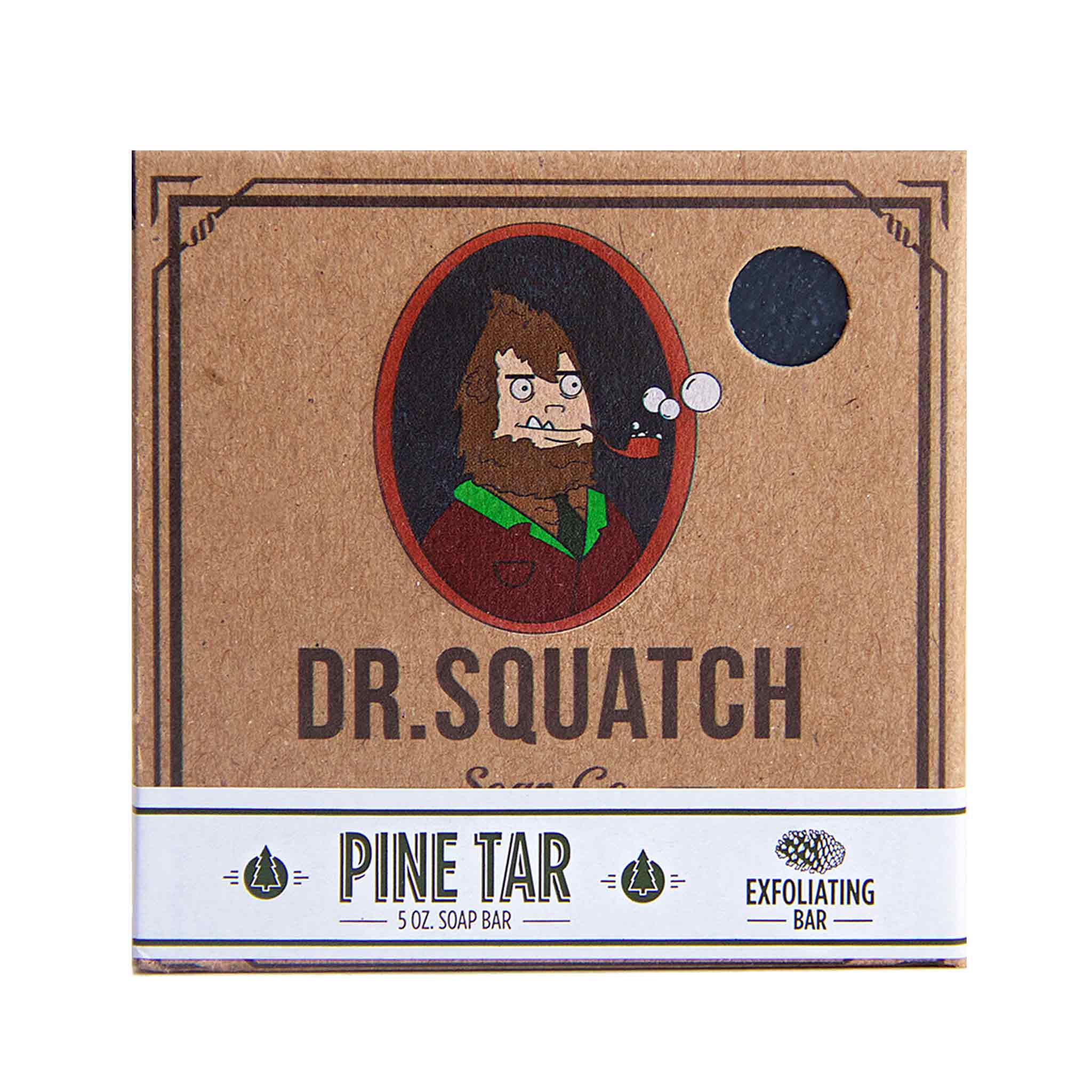 Dr. Squatch Natural Bar Soap, Pine Tar, 5 oz