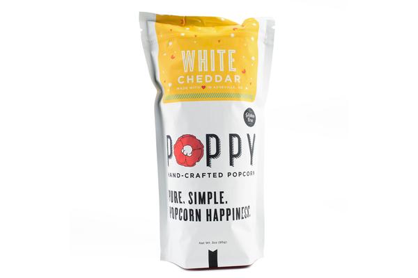 Poppy Popcorn  White Cheddar Market Bag