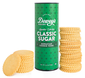 Sugar Moravian Cookie Thins Tube 4.5 oz