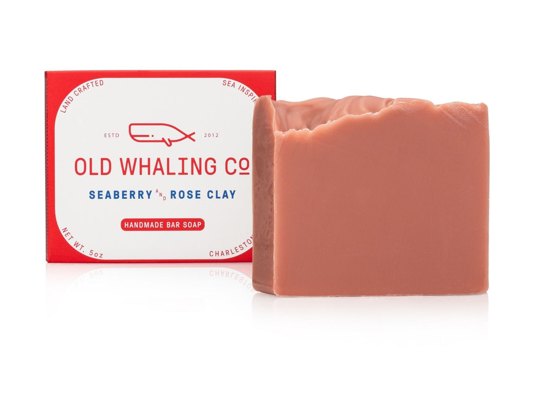 Old Whaling Seaberry & Rose Clay Bar Soap