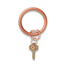 Load image into Gallery viewer, Big O SIlicone Key Ring -  Metallic Rose Gold
