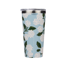 Load image into Gallery viewer, Rifle Paper-Gloss Blue Hydrangea - Tumbler 16oz
