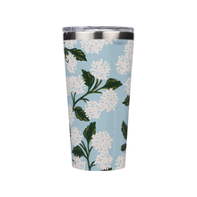 Load image into Gallery viewer, Rifle Paper-Gloss Blue Hydrangea - Tumbler 16oz
