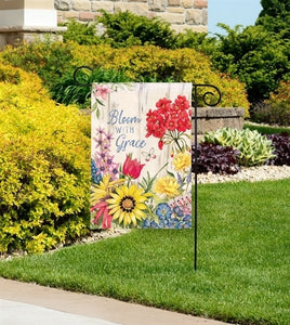 Bloom with Grace Garden Flag