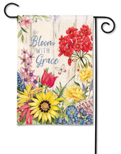 Load image into Gallery viewer, Bloom with Grace Garden Flag
