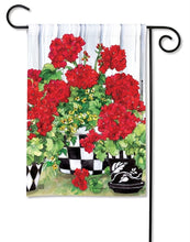 Load image into Gallery viewer, Geranium Flowers Garden Flag
