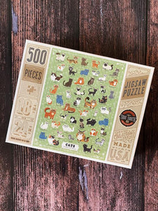 Illustrated Cats 500 pc Puzzle