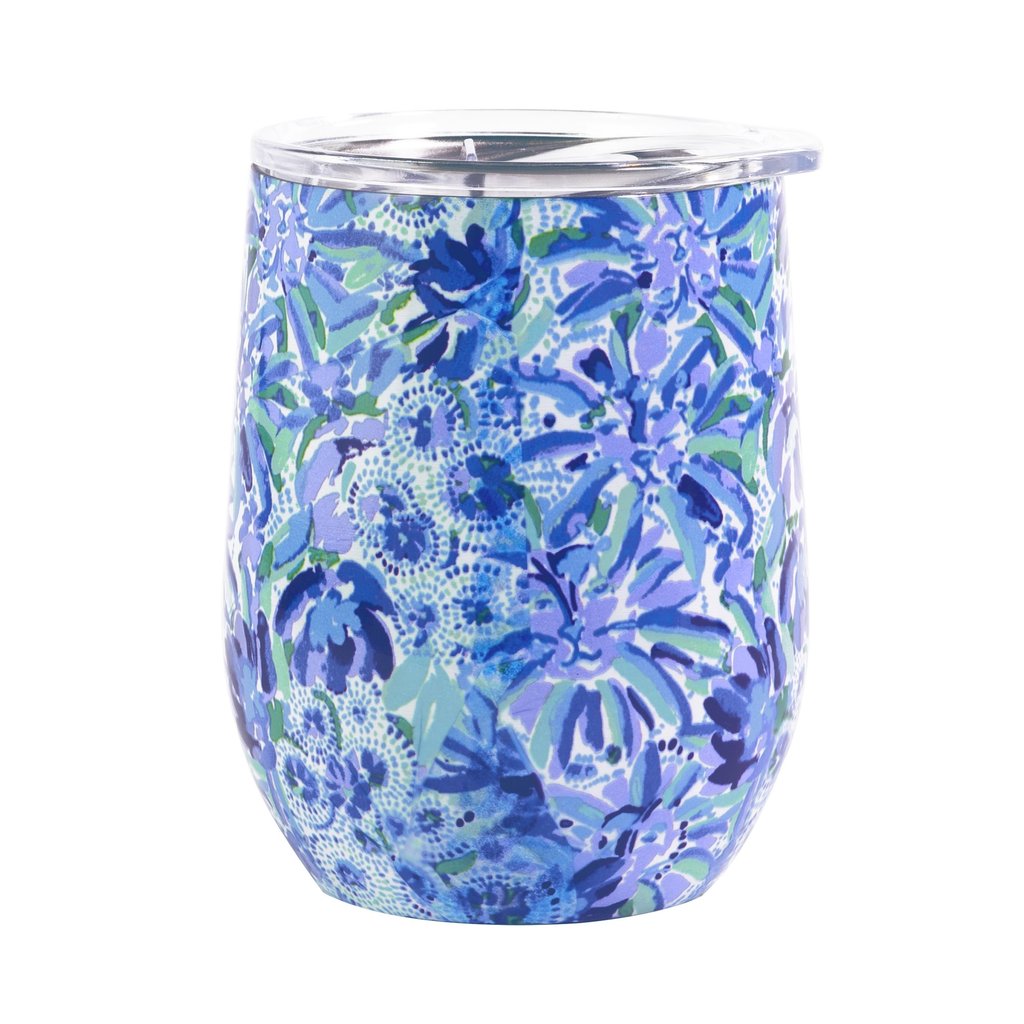 Lilly Pulitzer High Manetenance Stainless Steel Wine Tumbler with Lid