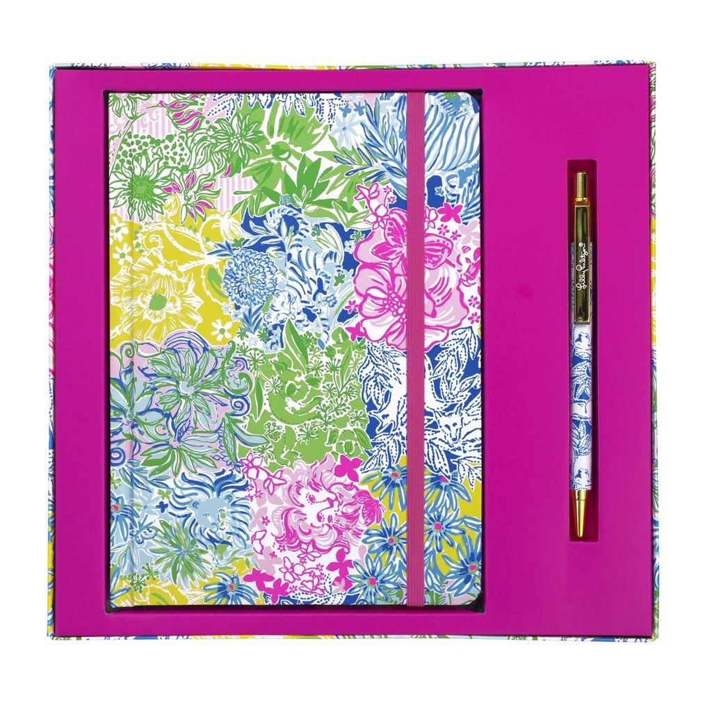 Lilly Pulitzer Journal With Pen Cheek to Cheek