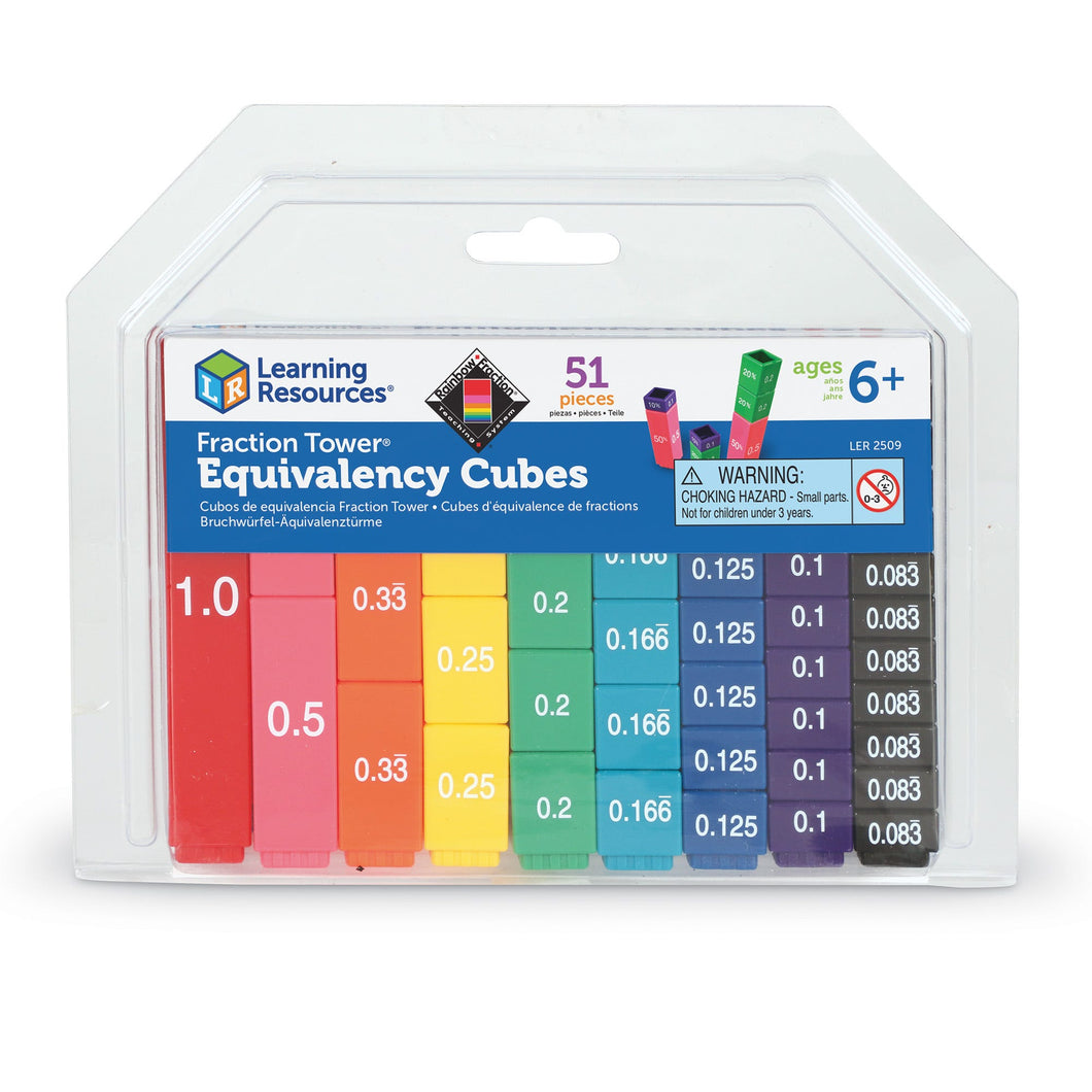 Fraction Tower® Cubes - Equivalency Set