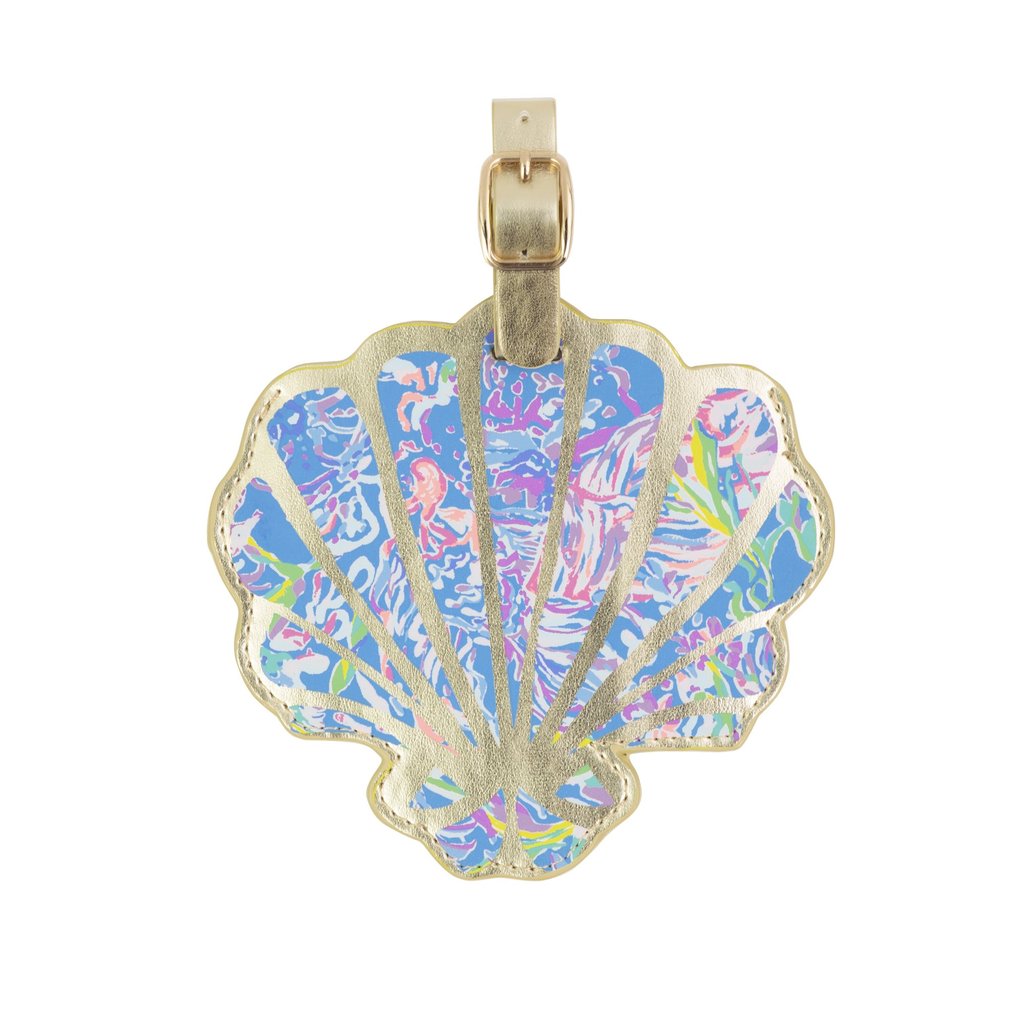 Lilly Pulitzer All Together Now Shell Shape Luggage Tag