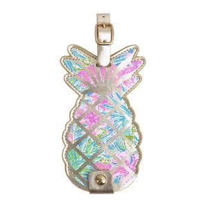 Lilly Pulitzer Swizzle In Pineapple Shape Luggage Tag