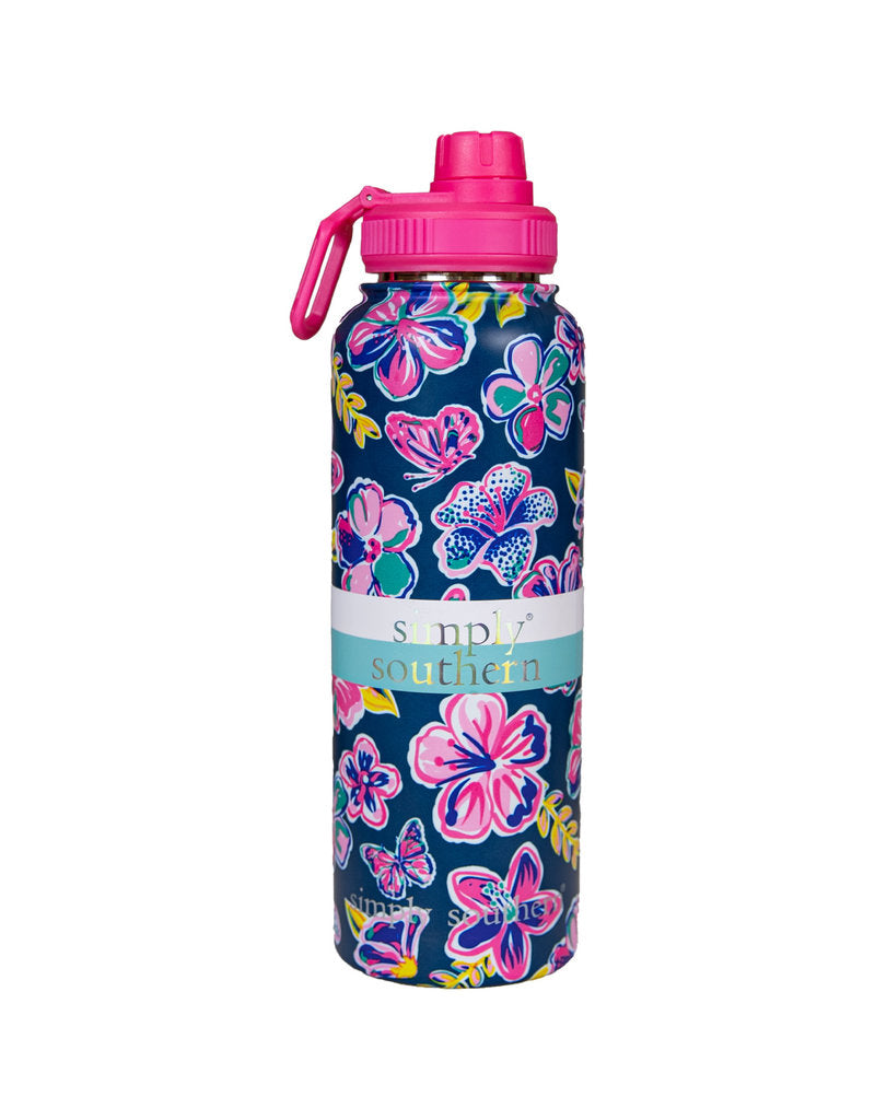 Simply Southern Water Bottle 40 oz Butterfly