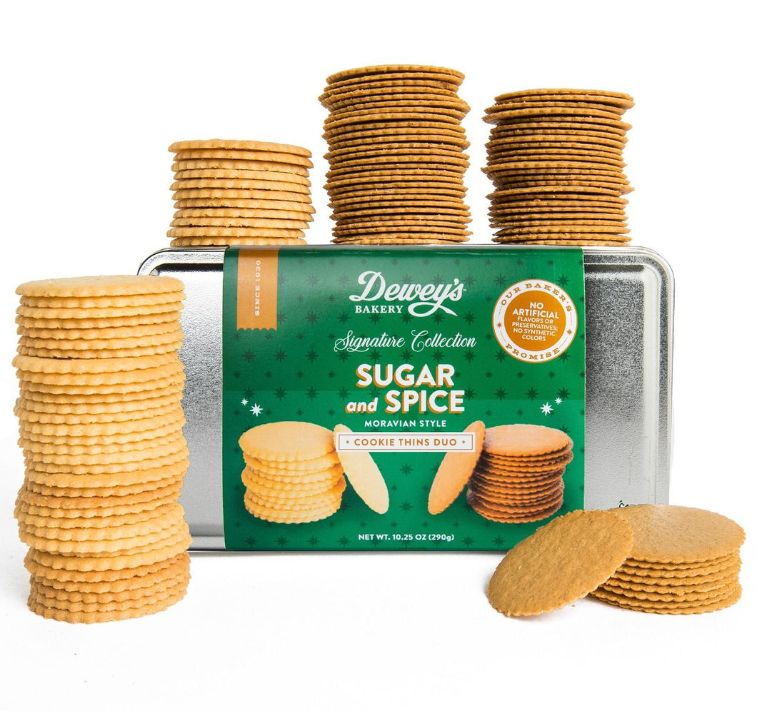 Sugar and Ginger Spice Moravian Cookie Gift Tin