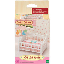 Load image into Gallery viewer, Calico Critters Crib with Mobile
