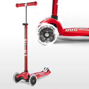 micro Scooter Maxi Deluxe Red LED